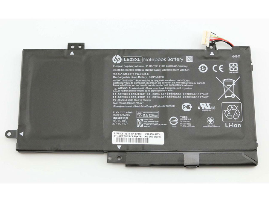 Pin ZIN HP X360 M6-W 15-BK 13-S TPNW113 11.4V LE03XL HSTNN-UB6O